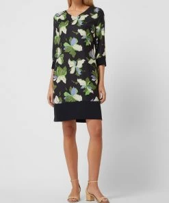 APART Kleid Mit Floralem Muster - Marineblau