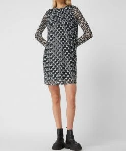 Tom Tailor Denim Kleid Aus Mesh - Schwarz