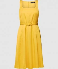 Lauren Ralph Lauren Cocktailkleid Mit Stoffgürtel Modell 'Havram' - Gelb -Vera Wang Shop ad2j8la76srkojaj84s4sdhn8co58dhm6t7jcii875130jqf88qksjib75alckig9h2lce2a9d64qkhn613jgcpoc8qm2p9icosj6c9k6gs36o9lccr38chnc9gj6p3175ijao8