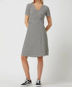 Tom Tailor Shirtkleid In Minilänge Mit Taillenpasse - Schwarz