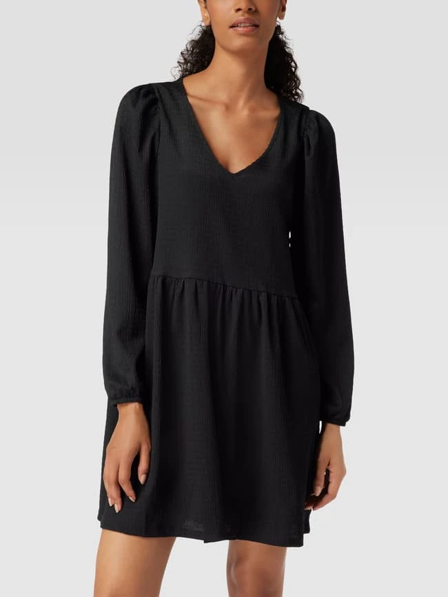 Vila Minikleid Mit Allover-Muster Modell 'Vicaia' - Schwarz 4 Vila Minikleid Mit Allover-Muster Modell 'Vicaia' - Schwarz – Bild 4