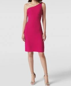 Vera Wang Bride Cocktailkleid Mit One-Shoulder-Träger Modell 'ALISSA' - Fuchsia
