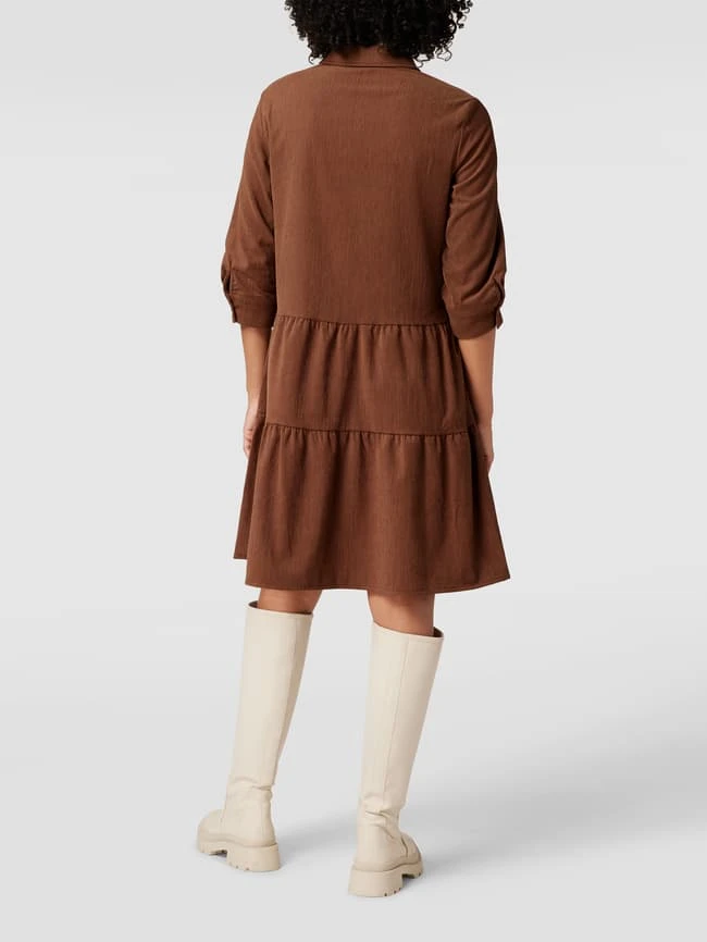 Betty Barclay Knielanges Kleid In Cord-Optik - Mittelbraun 5 Betty Barclay Knielanges Kleid In Cord-Optik - Mittelbraun – Bild 5